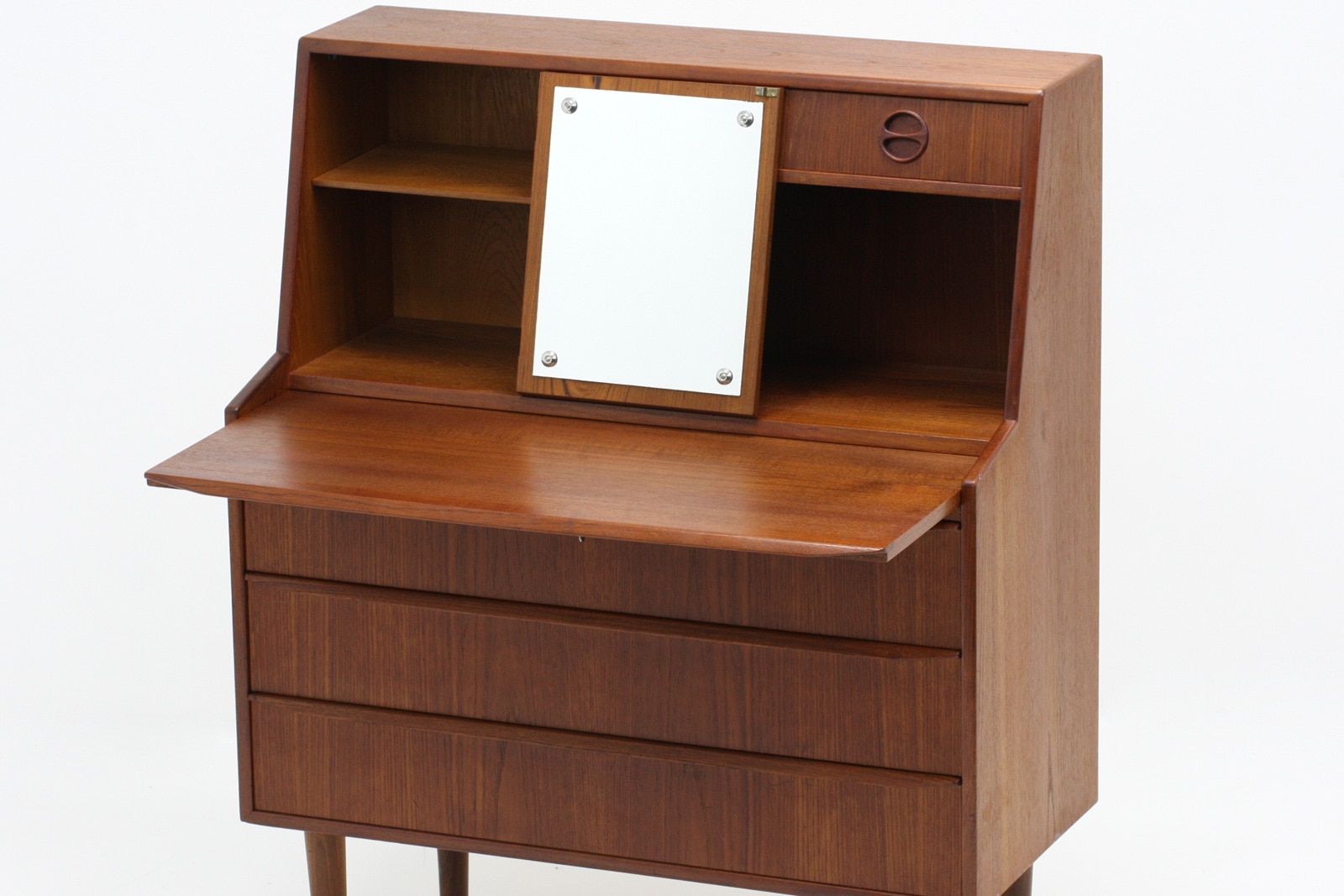 ヴィンテージ 北欧家具 ライティングビューロー ミラー付き | 北欧家具