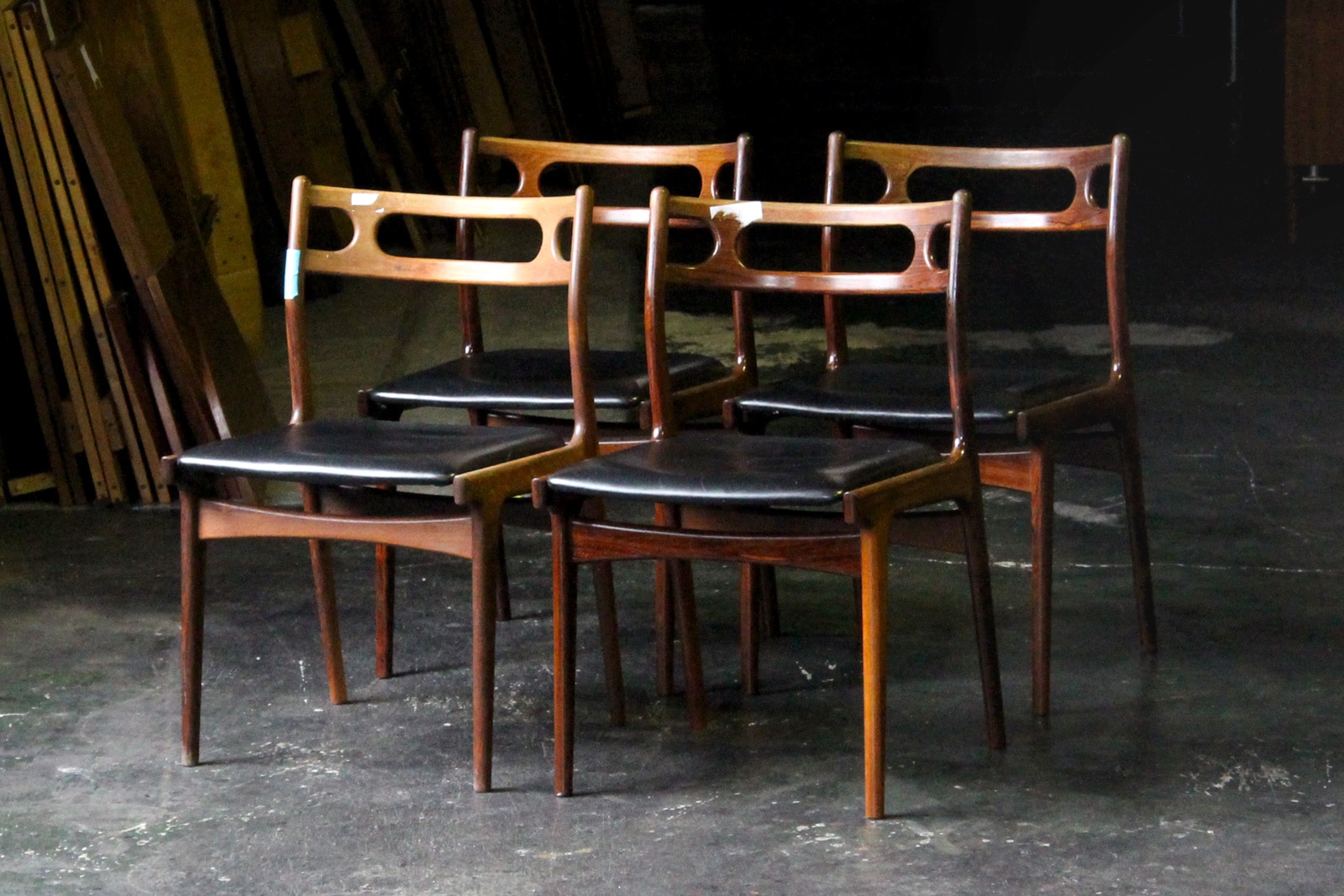 DK19-31 北欧 デンマーク家具 Johannes Andersen 名作椅子 本革 