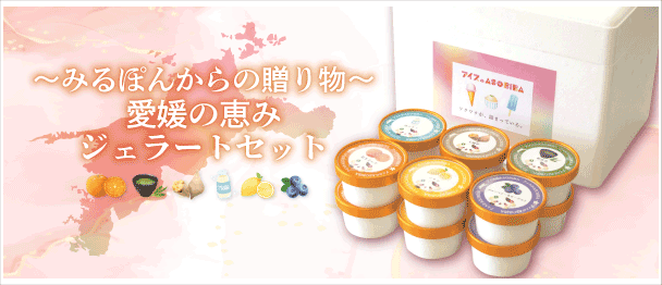 ～みるぽんからの贈り物～愛媛の恵みジェラートセット