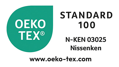 パシーマは国際安全規格「エコテックス規格100・クラスⅠ」認証商品