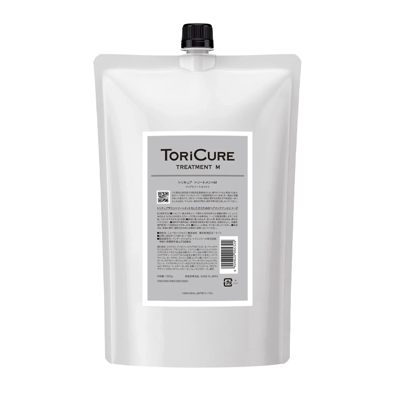 TORICURE シャンプー＆トリートメント M 各1000g トリキュア 正規販売[TORiCURE]トリキュアトリートメント(M) 500g 美容室