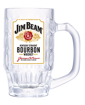 高さ約13.5cm ５個 セット JIM BEAM ジョッキ グラス ガラス製 ジムビーム JIMBEAM バーボン bourbon