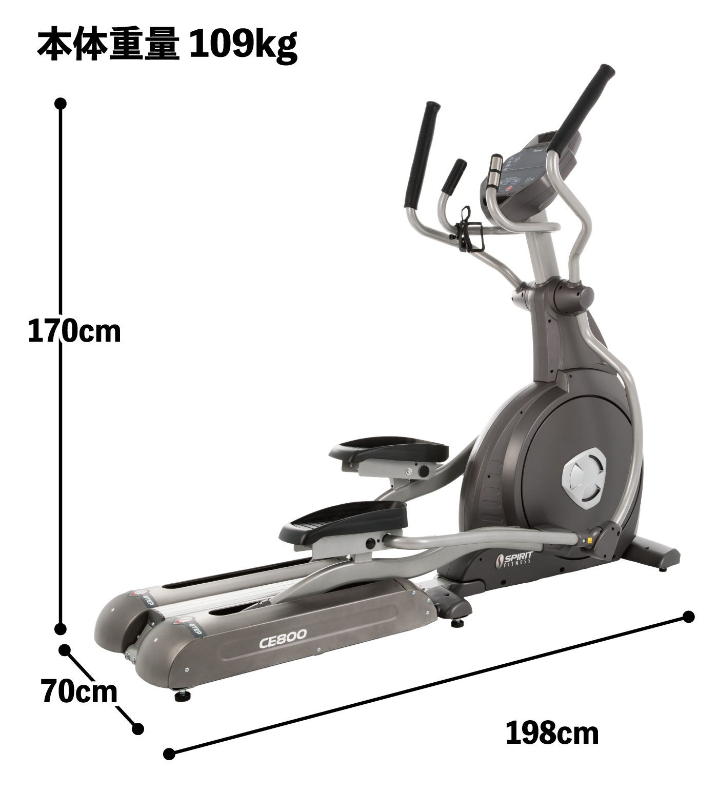 【安い売品】ダイヤコジャパン SPIRIT FITNESS CU800 フィットネスバイク リカンベントバイク 中古 直 K6091570 バイク