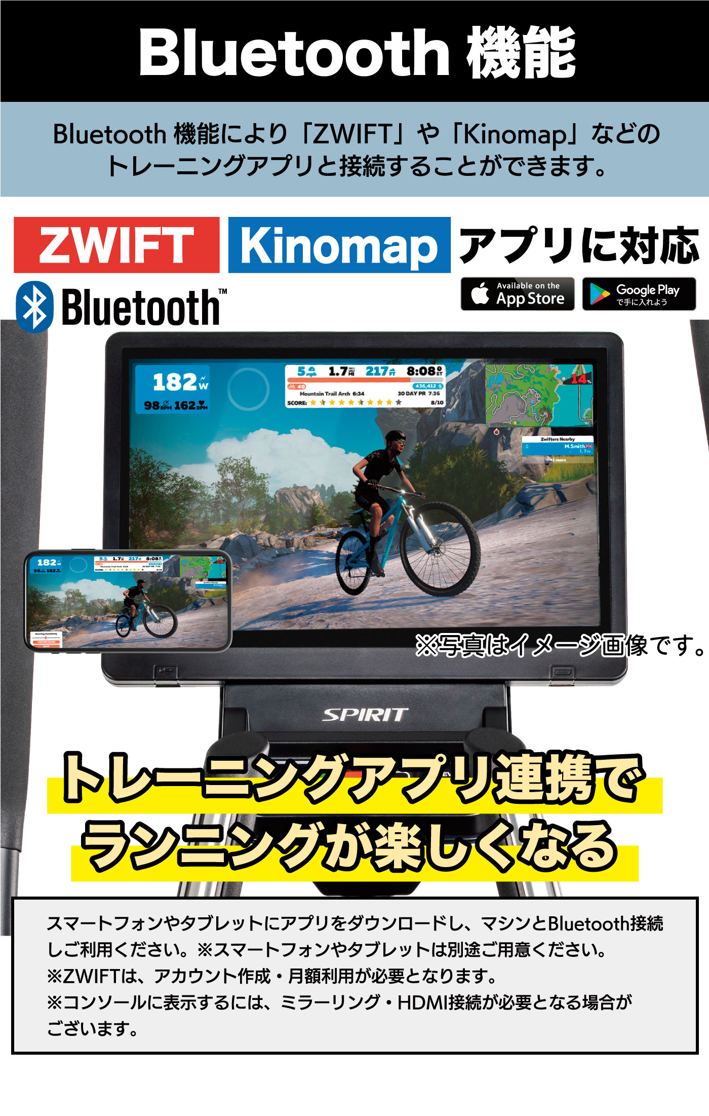 Bluetooth ZWIFT Kinomap