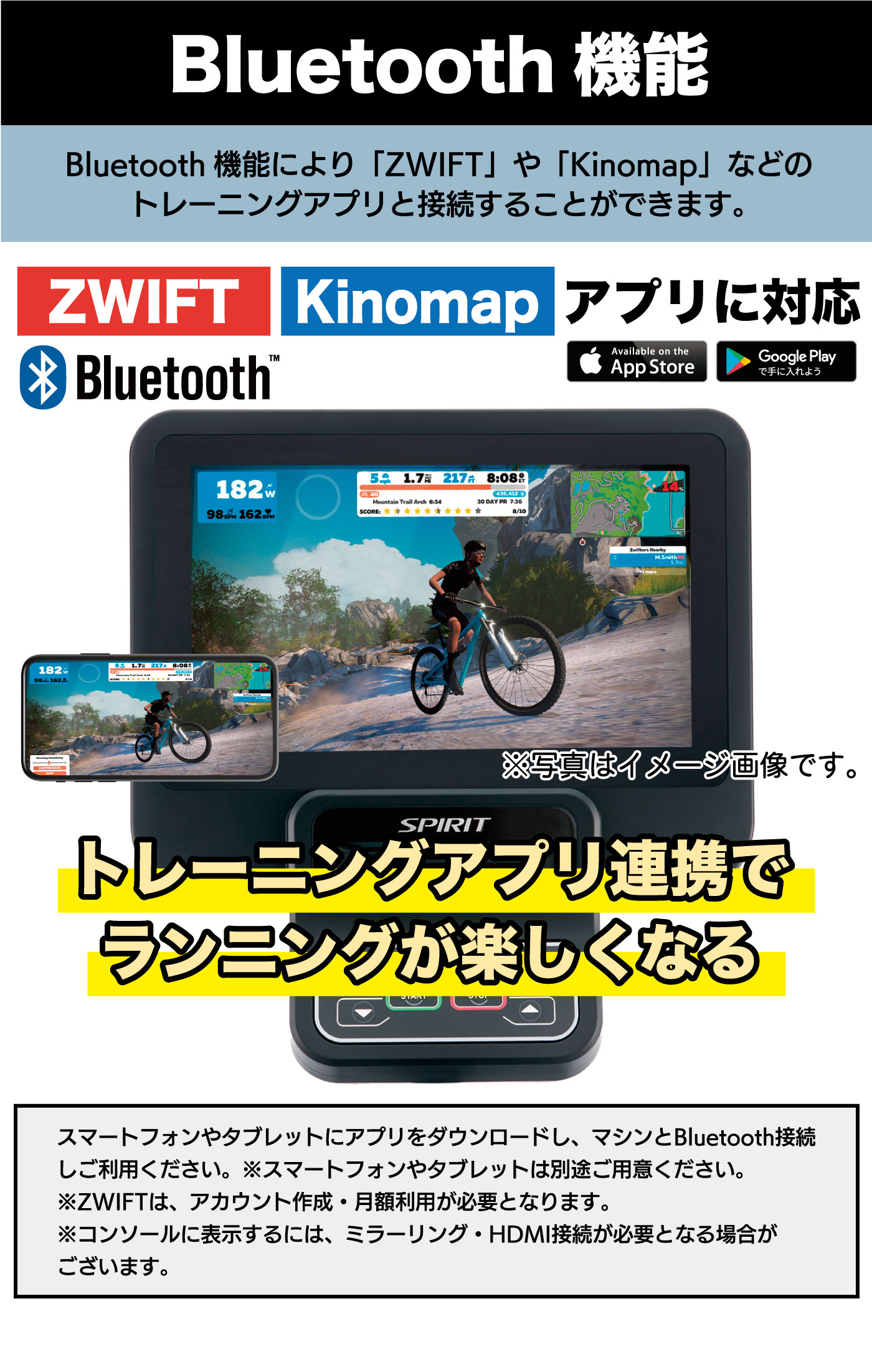 Bluetooth ZWIFT Kinomap