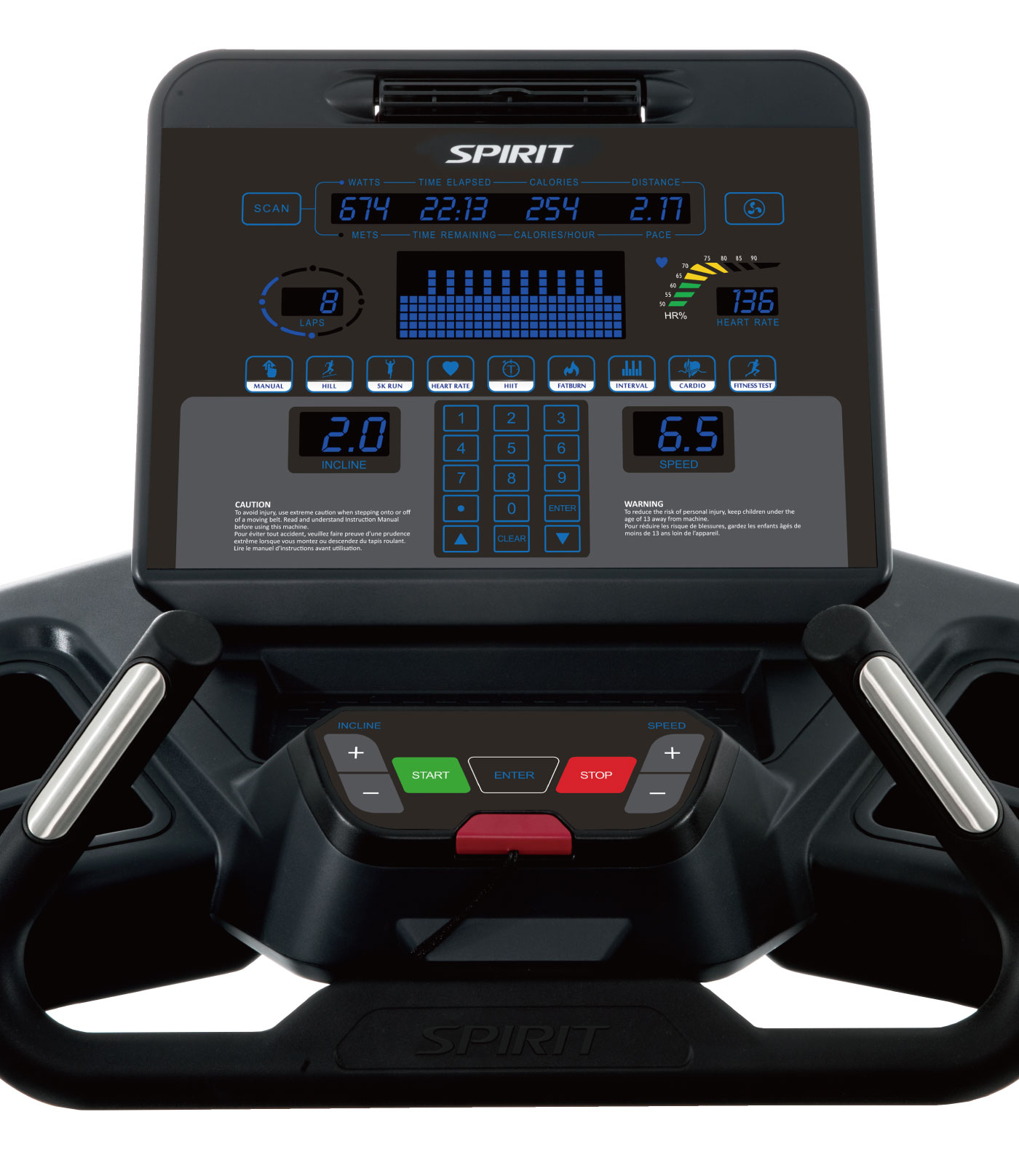 CT900／業務用トレッドミル（ルームランナー ランニングマシン）〈Spirit Fitness〉《DYACO（ダイヤコ）》【心肺機能向上 脂肪燃焼】