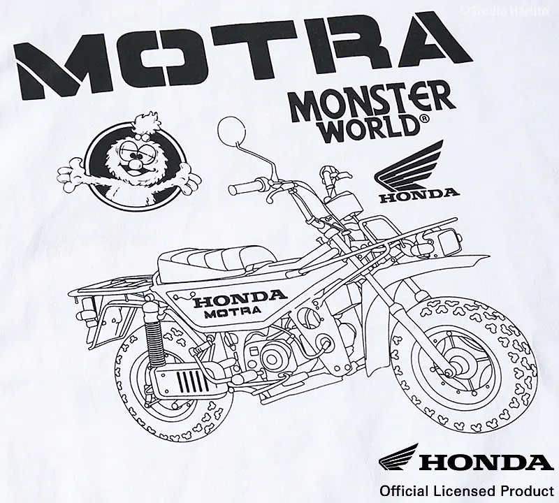 TシャツMOTRAのイラスト ホワイト