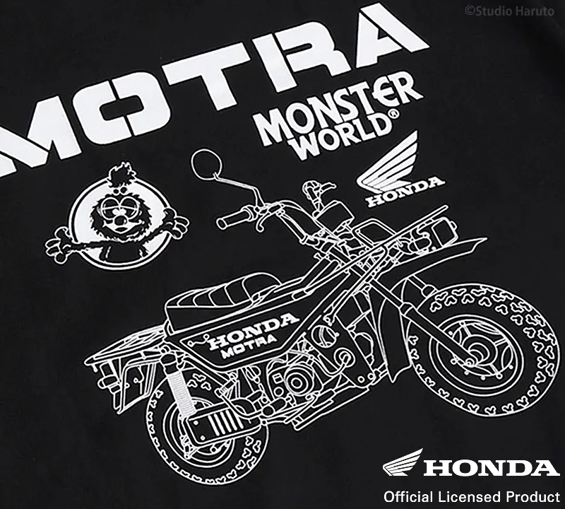 TシャツMOTRAのイラスト ブラック