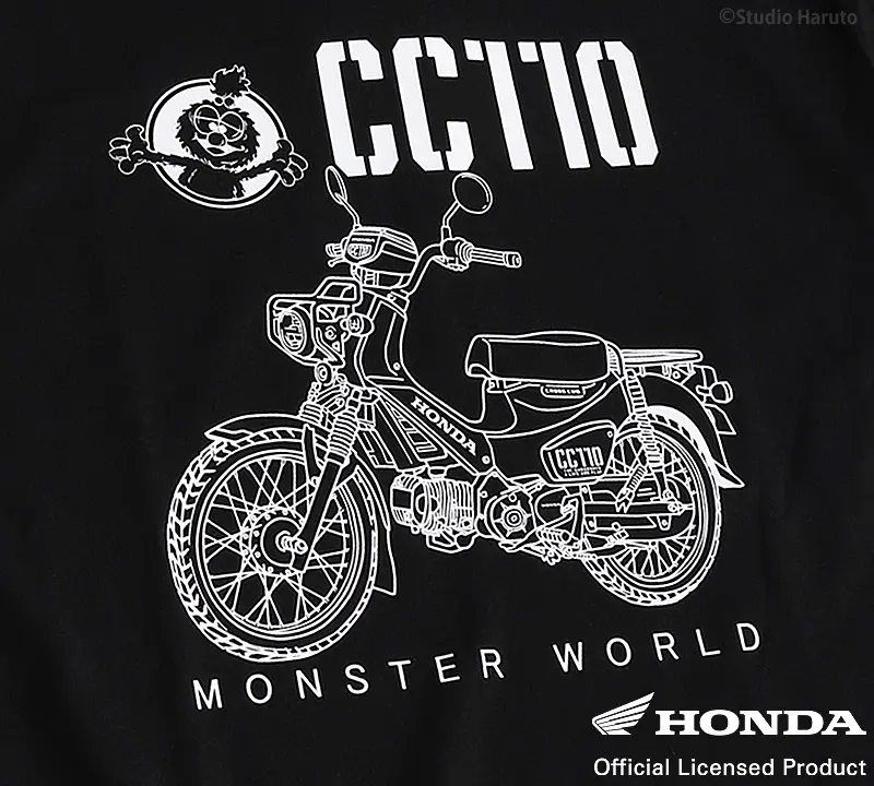 TシャツCC110のイラスト ブラック