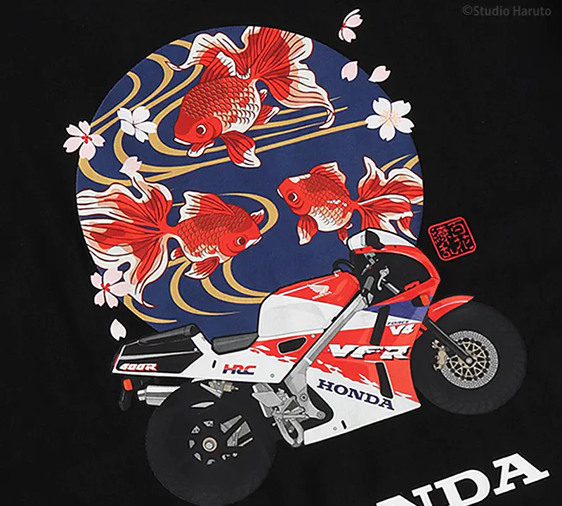 【希少／美品】百花繚乱 シャドー柄 透かし ビッグ金魚 シルク アロハシャツ 希少／美品】百花繚乱 シャドー柄 透かし ビッグ金魚 シルク