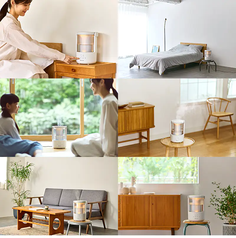 Rain 置き型加湿器 ホワイト Rain 置き型加湿器 ホワイト