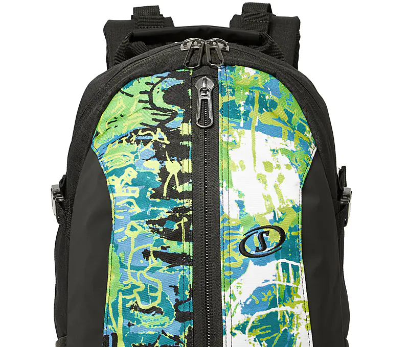 ケイジャー グラフィティ グリーン×イエロー バスケットボール バッグ