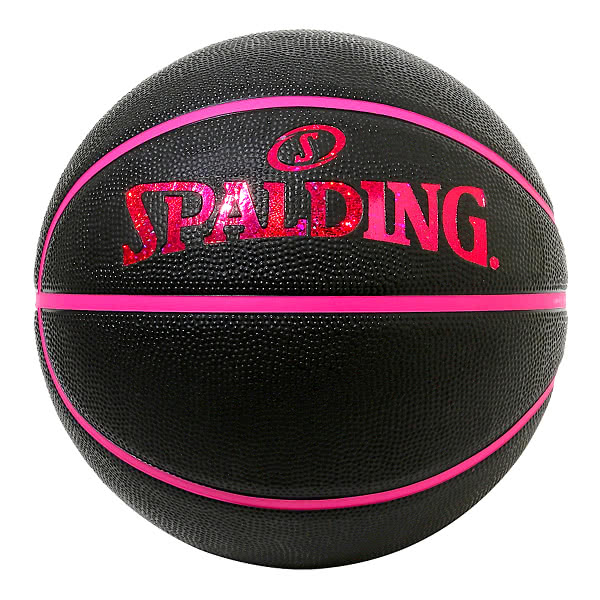 スポルディング ミニバス バスケットボール 5号 キラキラ ホログラム ブラック ピンク