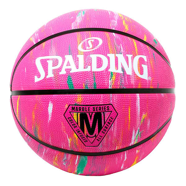 スポルディング ミニバス バスケットボール 5号 マーブル ピンク