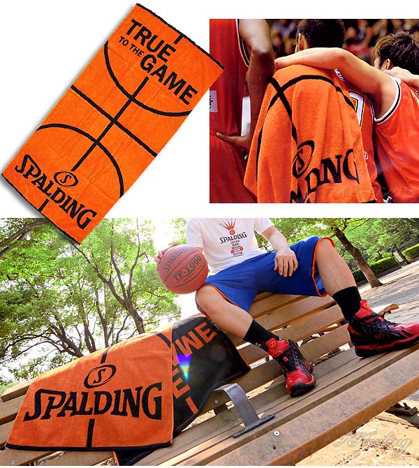 ベンチタオル70*140cm スポルディング バスケットボール スポーツ 綿 オレンジ SPALDING SAT130660  正規品通販｜アイヒーリング本店【公式】