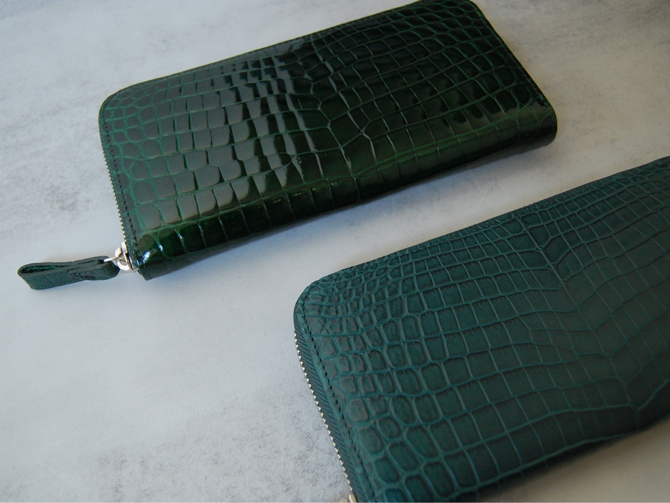 美品　リアルクロコダイル長財布　3点　ヒマラヤ　マット　シャイニー 美品リアルクロコダイル長財布3点ヒマラヤマットシャイニー