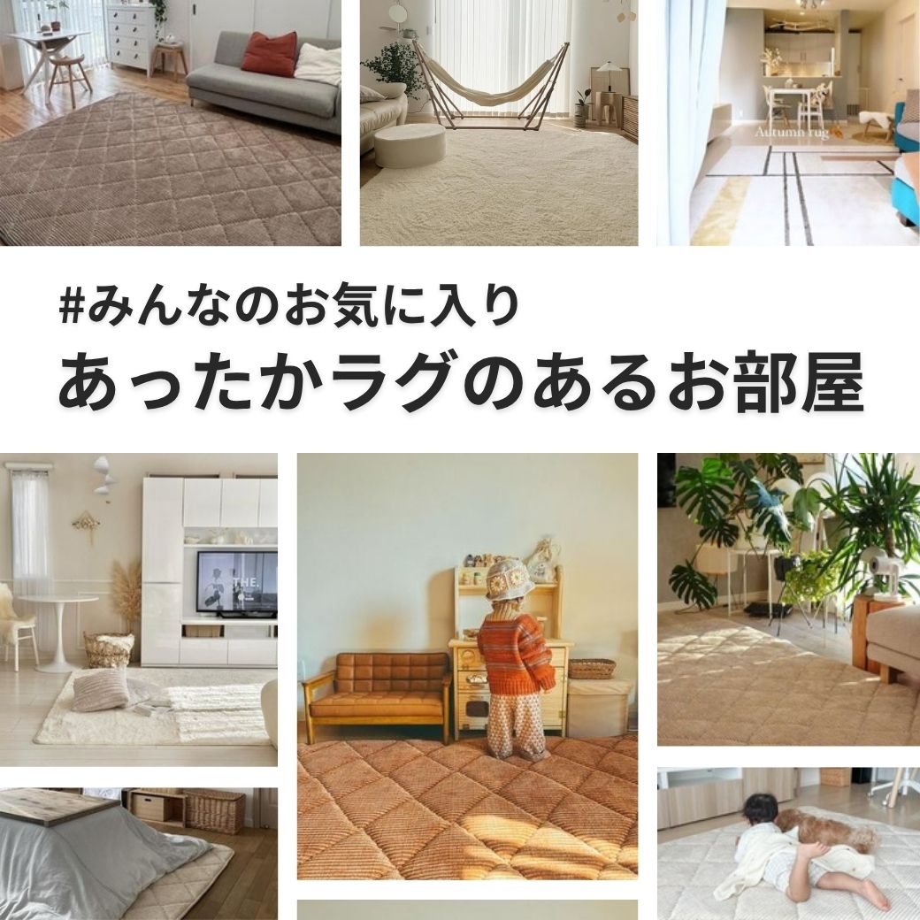 冬のあったかラグ