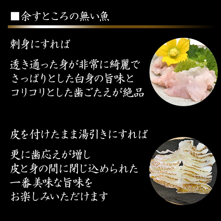 3　余すところのない魚 キジハタ 平づくりや薄切り 湯引きなどいろいろな刺身で食べたいキジハタ