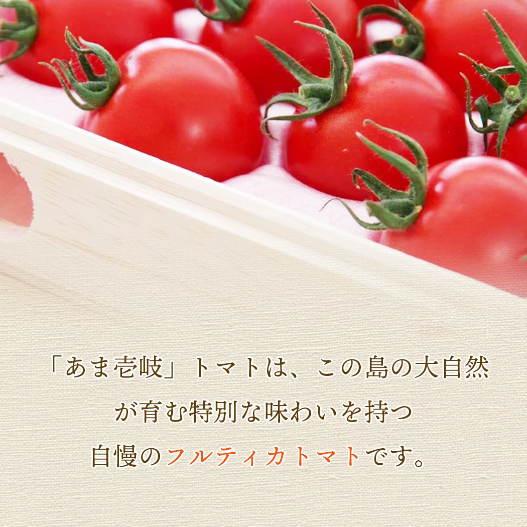 「あま壱岐」トマトは、この島の大自然が育む特別な味わいを持つ 自慢のフルティカトマトです。