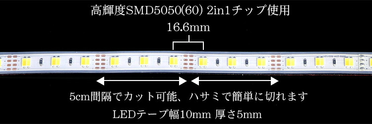 調光調色テープライト