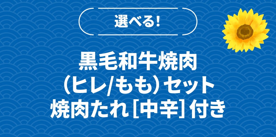選べる！黒毛和牛焼肉（ヒレ/もも）セット＜焼肉たれ［中辛］付き＞