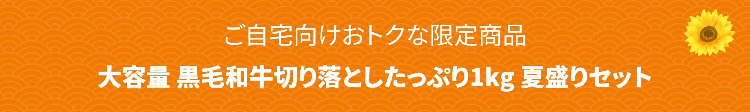 ＜夏休み応援！＞大容量！黒毛和牛切り落としたっぷり1kg＜夏盛りセット＞