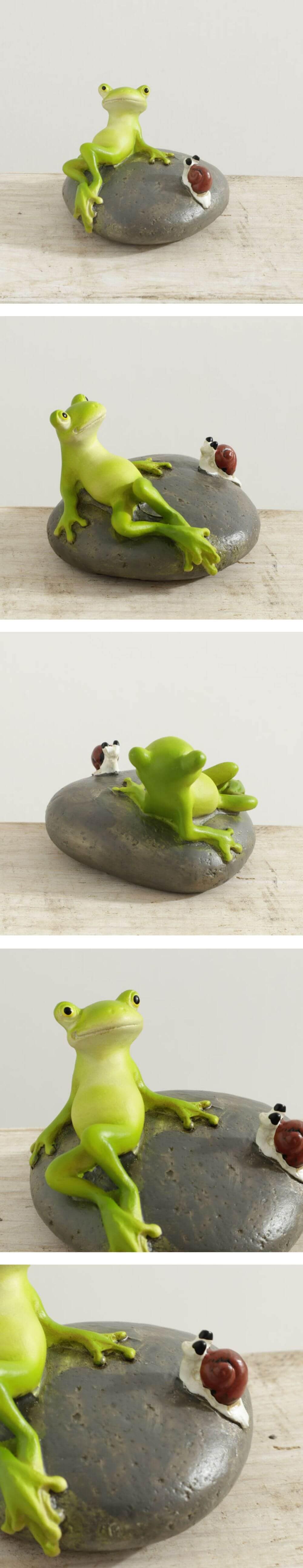 置物 Lime 置物 カエル&カタツムリ 高さ4.5cm｜おしゃれなインテリアの輸入雑貨