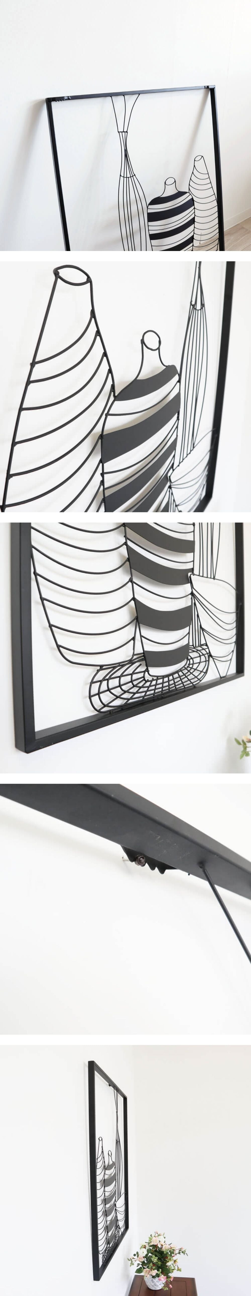 ウォールアート アートパネル アイアン ウォール 壁掛け 壁飾り インテリア 壁飾り モダンアート 幅60cm×高さ73cm｜おしゃれなインテリアの輸入