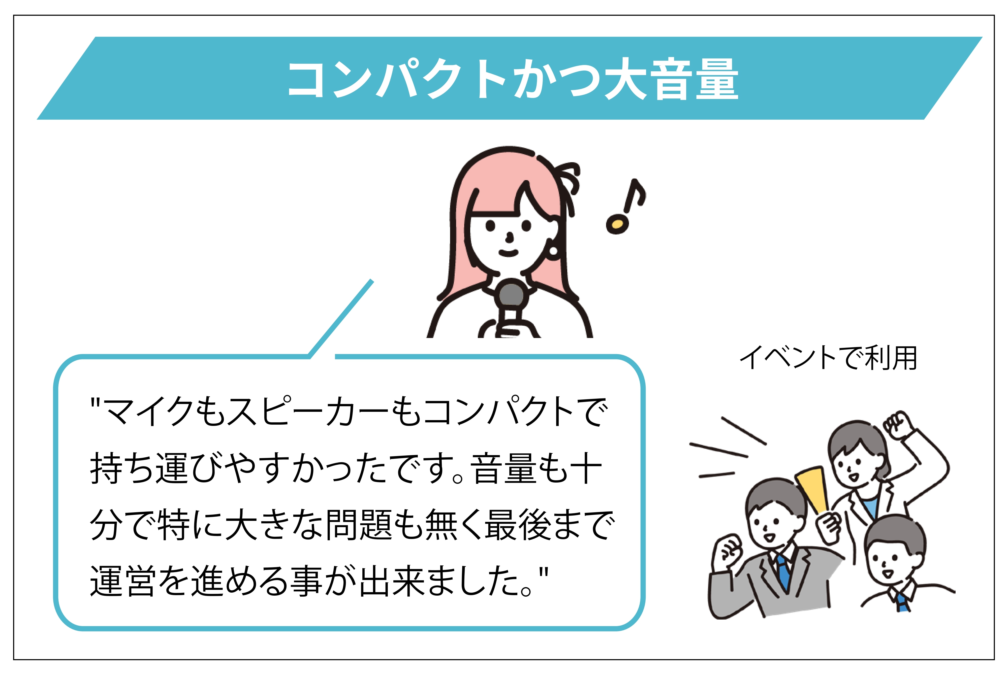 コンパクトかつ大音量