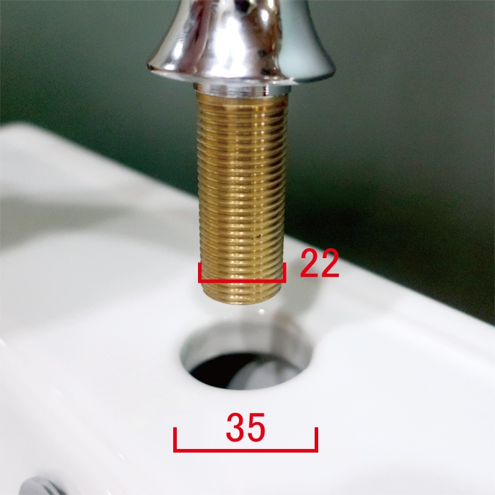 品番INK-0302061H ｜ クロスハンドル単水栓(金・ゴールド) 洗面水栓,単水栓（蛇口） 洗面ボウルの取り扱い数日本一のインク コーポレーション