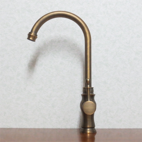 希少 ビンテージ TOTO 銅メッキ 水道蛇口 水栓 真鍮 レトロ 現状 廃番】蛇口 単水栓 おしゃれ レトロ アンティーク調 手洗器用 洗面化粧