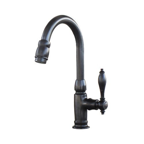 単水栓（洗面ボウル・洗面台・蛇口）黒・ブラック INK-0302043H | 洗面