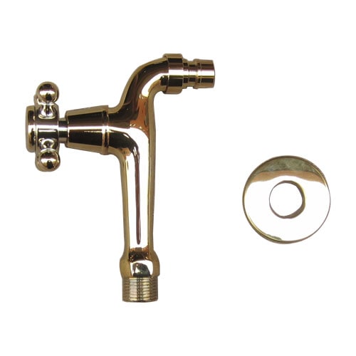 洗濯機用壁付け単水栓（蛇口・壁出し・壁用・単水栓・アンティーク