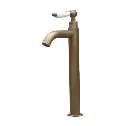 品番INK-0302051HT ｜ 陶器レバーハンドル単水栓(シルバー) | 洗面 