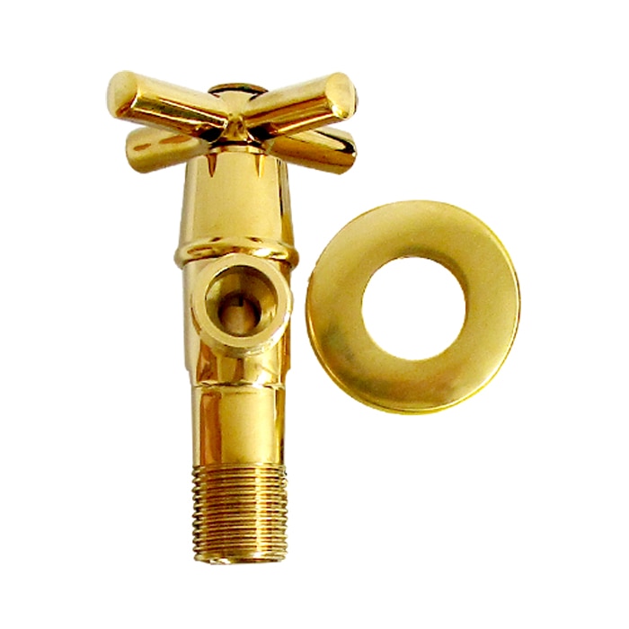 アングル止水栓 壁給水 おしゃれ 金 ゴールド | 品番INK-0304006H