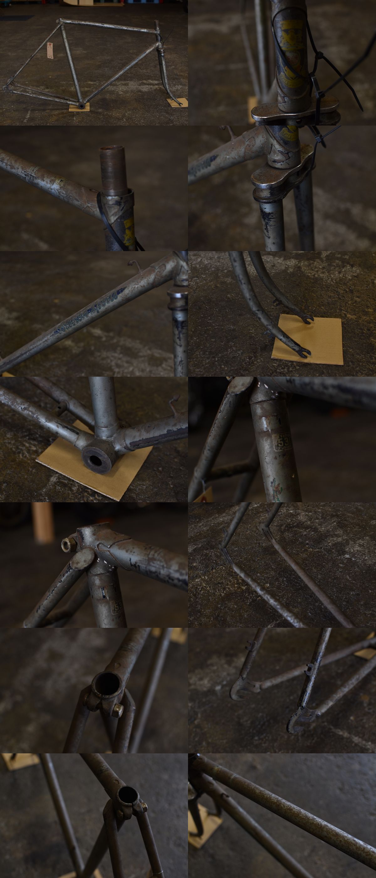 107156 ヴィンテージ　「HUMBER」　ハンバー　自転車フレーム　英国 MADE IN ENGLAND