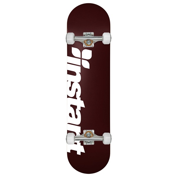 スケートボード　instant instant】25SU LOGO COMPLETE dark brown/white 8.25インチ