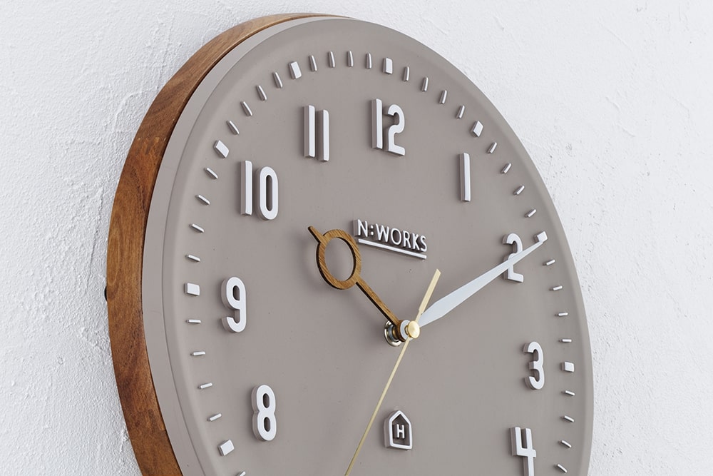 INTERFORM INC. インターフォルム 掛け時計 Kemppi ケンピ 北欧 ナチュラル シンプル インテリア 見やすい ウッドフレ  掛け時計、壁掛け時計