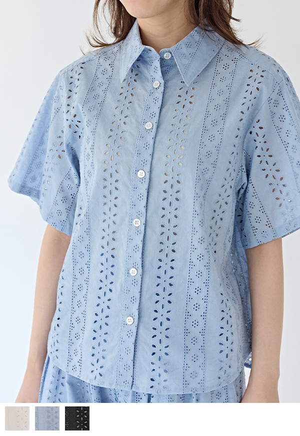 Embroidery Half Sleeve Shirt