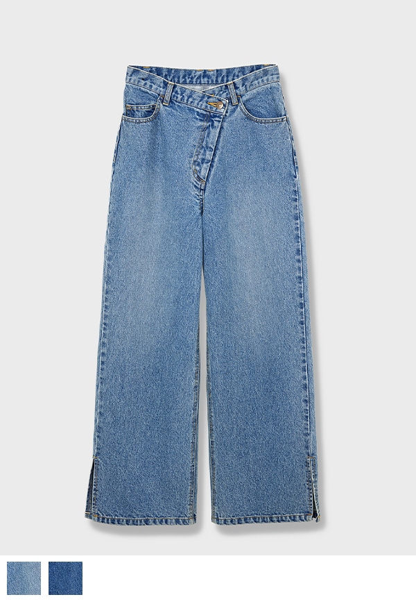 Bias Denim Pants