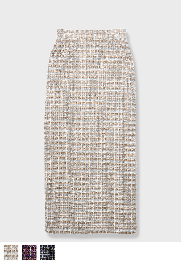 Tweed Long Skirt