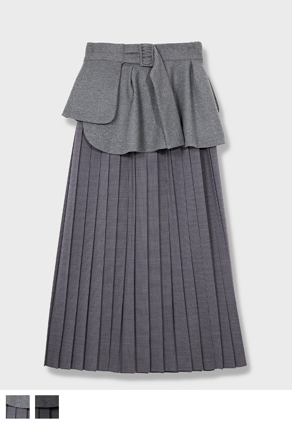 Over Pleat Skirt