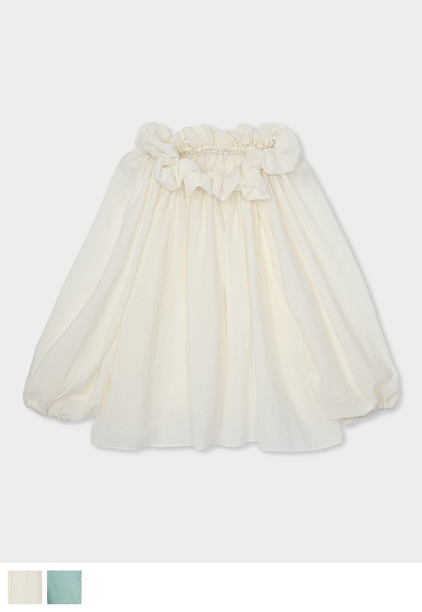 Ruffle Neck Blouse