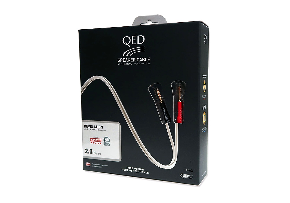 オーディオケーブル QEDキューイーディー Signature Genesis Silver Spiral ペア2本 (3.0メートル AIRLOC Q