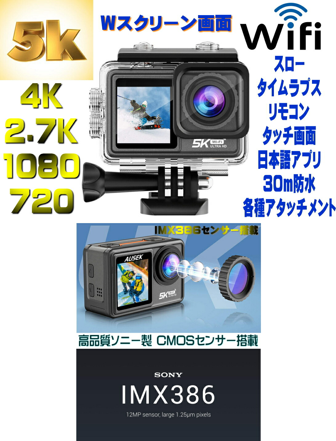 送料無料・税込み】最新 TB-5K S81 30fps ウェアラブルカメラ 動画