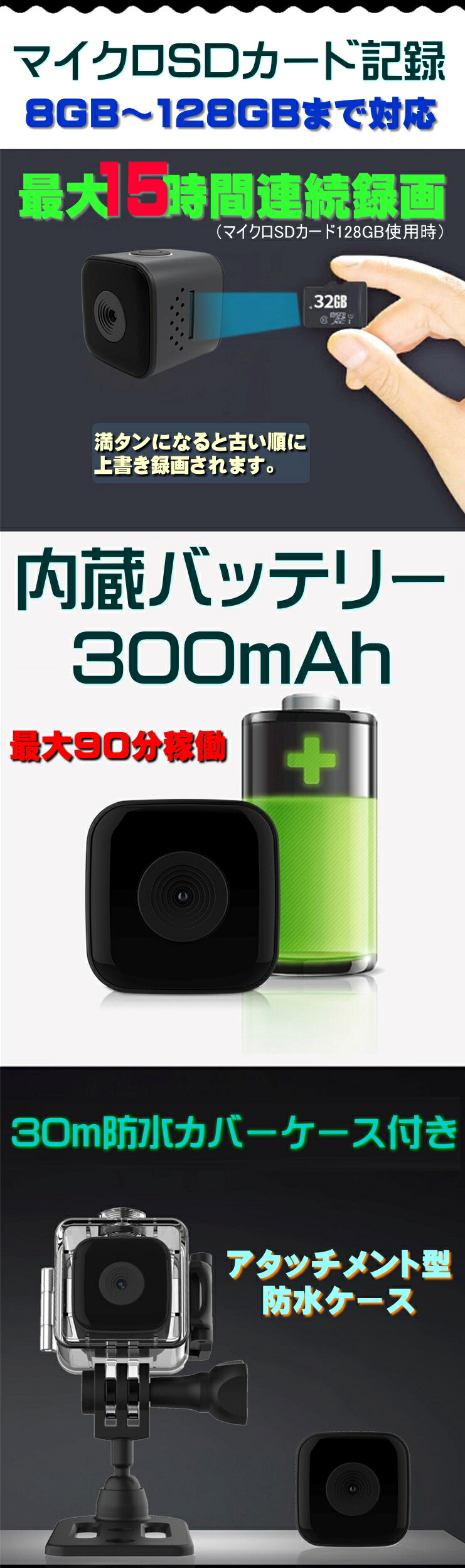 送料無料・税込み】最新 TB-SQ28 正規品 超小型 マイクロ 防犯カメラ コンパクト 1080 P 200万画素 ミニ バッテリー 内蔵 長期間  録画 保存 安心 見守り 監視 証拠 マイクロSDカード 記録 通知 自動照射 赤外線 音声 簡単 プレゼント 人気 DV セクハラ 映像