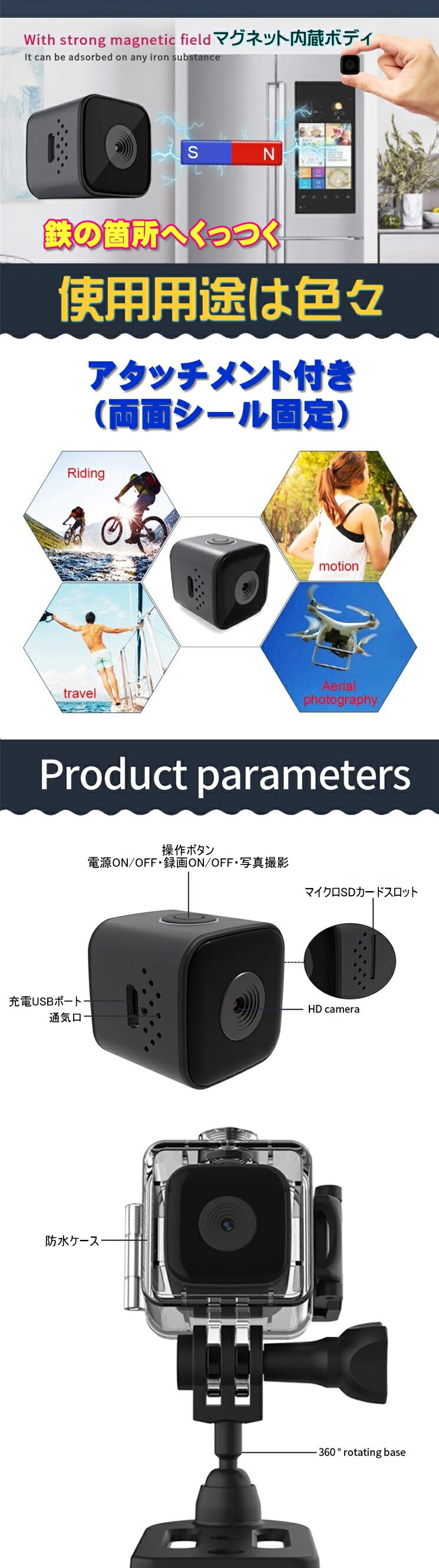 送料無料・税込み】最新 TB-SQ28 正規品 超小型 マイクロ 防犯カメラ