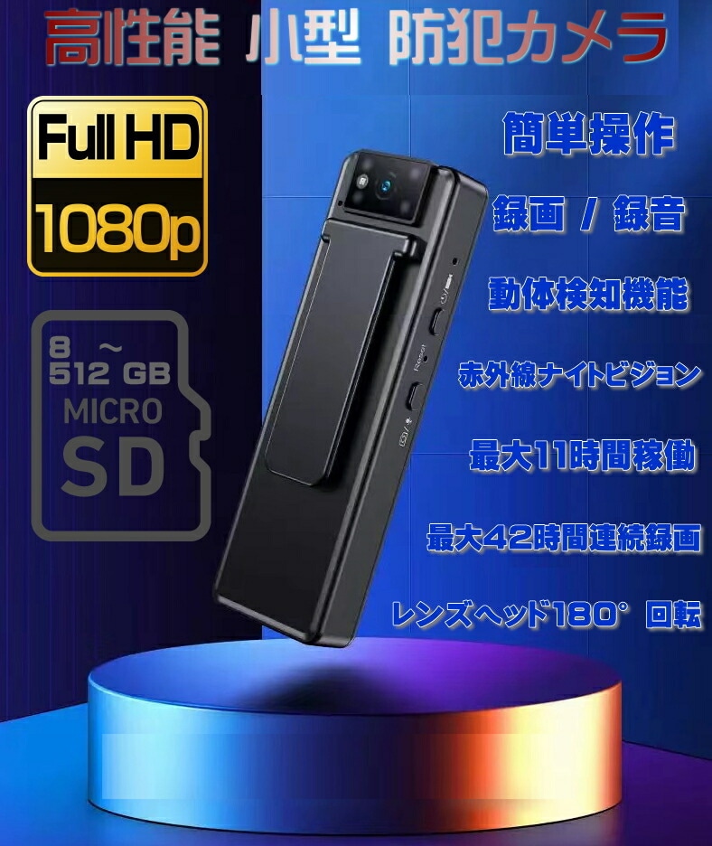 クリップタイプの小型防犯カメラTB-M15