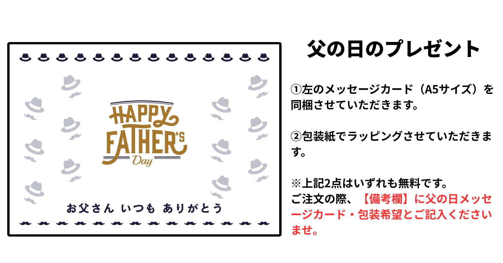 父の日ギフト説明
