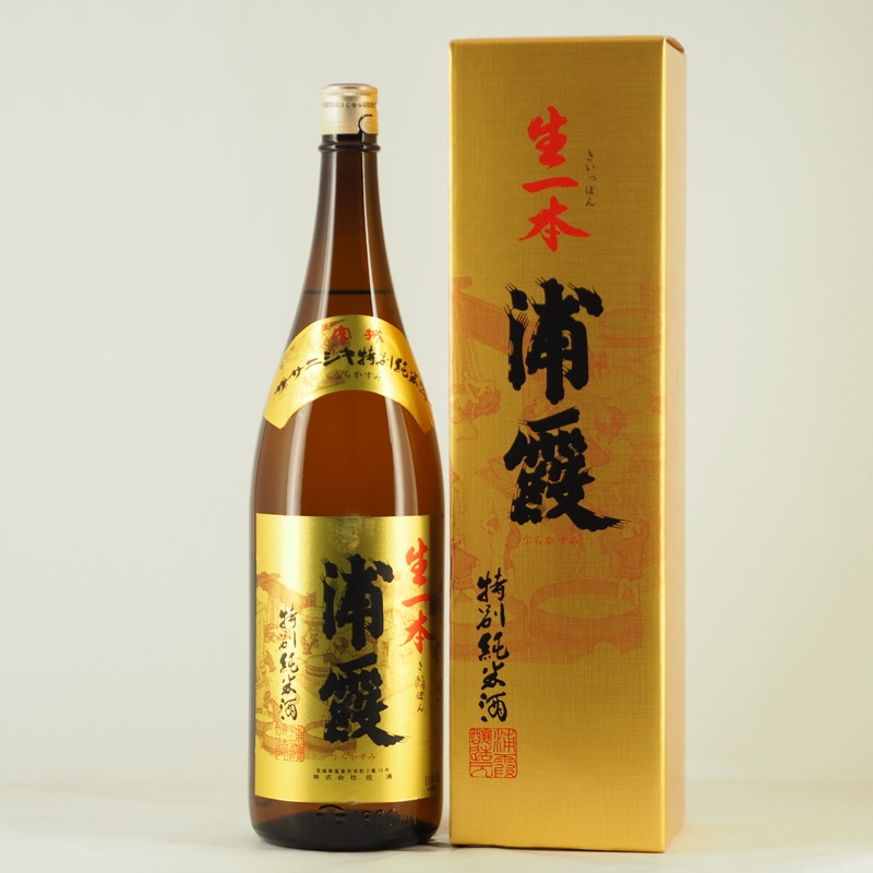 浦霞 生一本 特別純米酒　1.8L【箱入り】